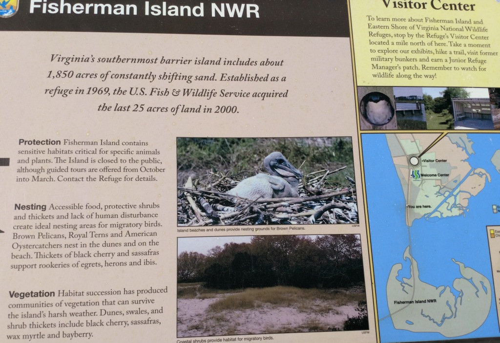 Informational Sign about Fisherman Island NWR